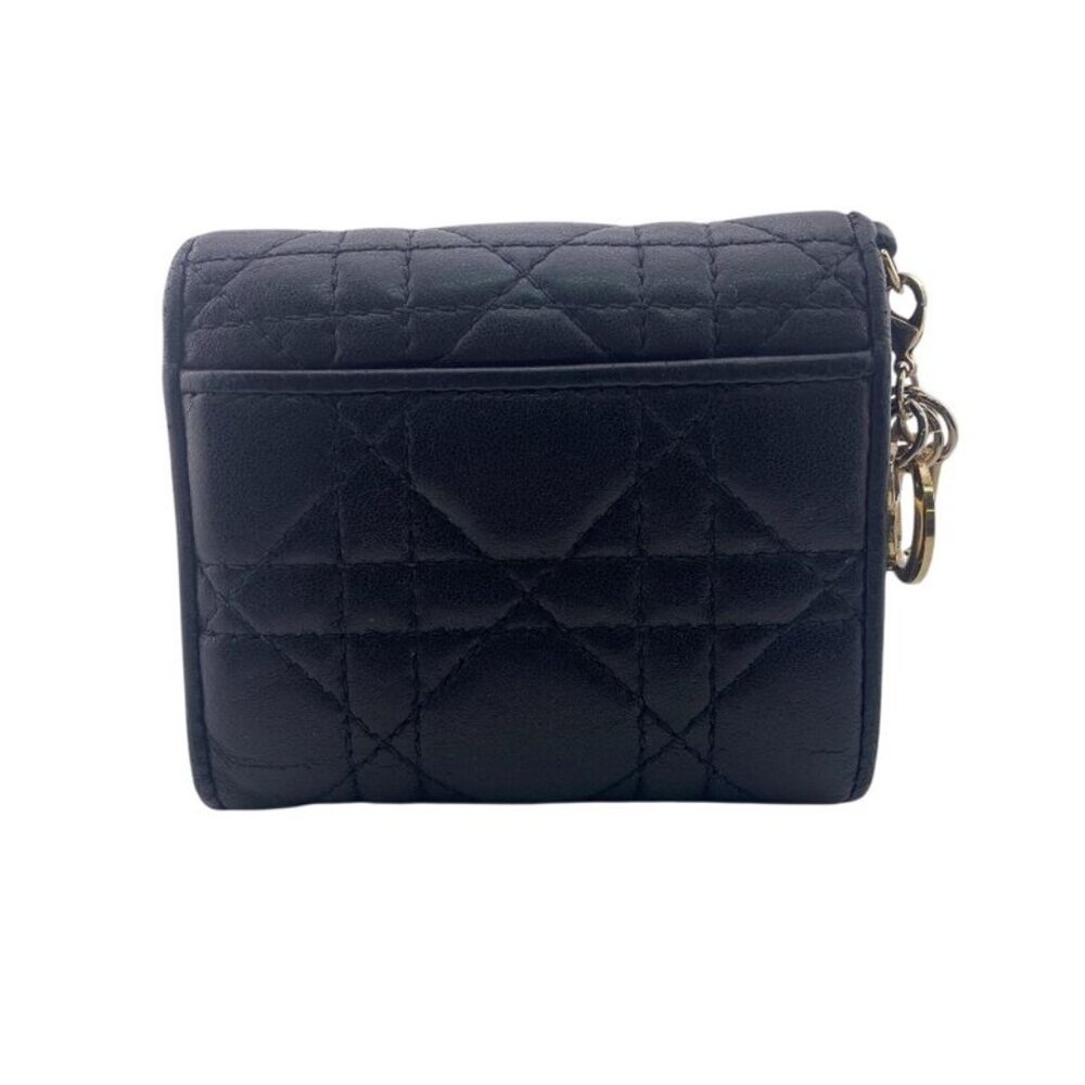 Dior Compact Wallet Lady Dior Trifold Handbag - Picture 2 of 8